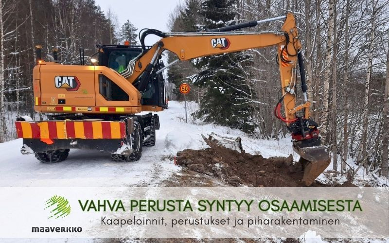 Maaverkko Oy - maakaapeloinnit, maanrakennus ja tietoliikenneverkot Pohjois-Karjalan alueella