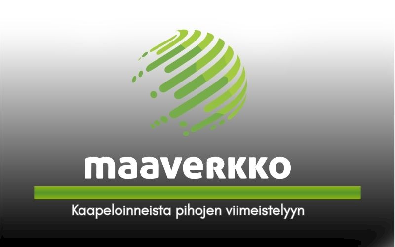 Maaverkko Oy:n logo – kaapeloinneista pihojen viimeistelyyn Pohjois-Karjalassa